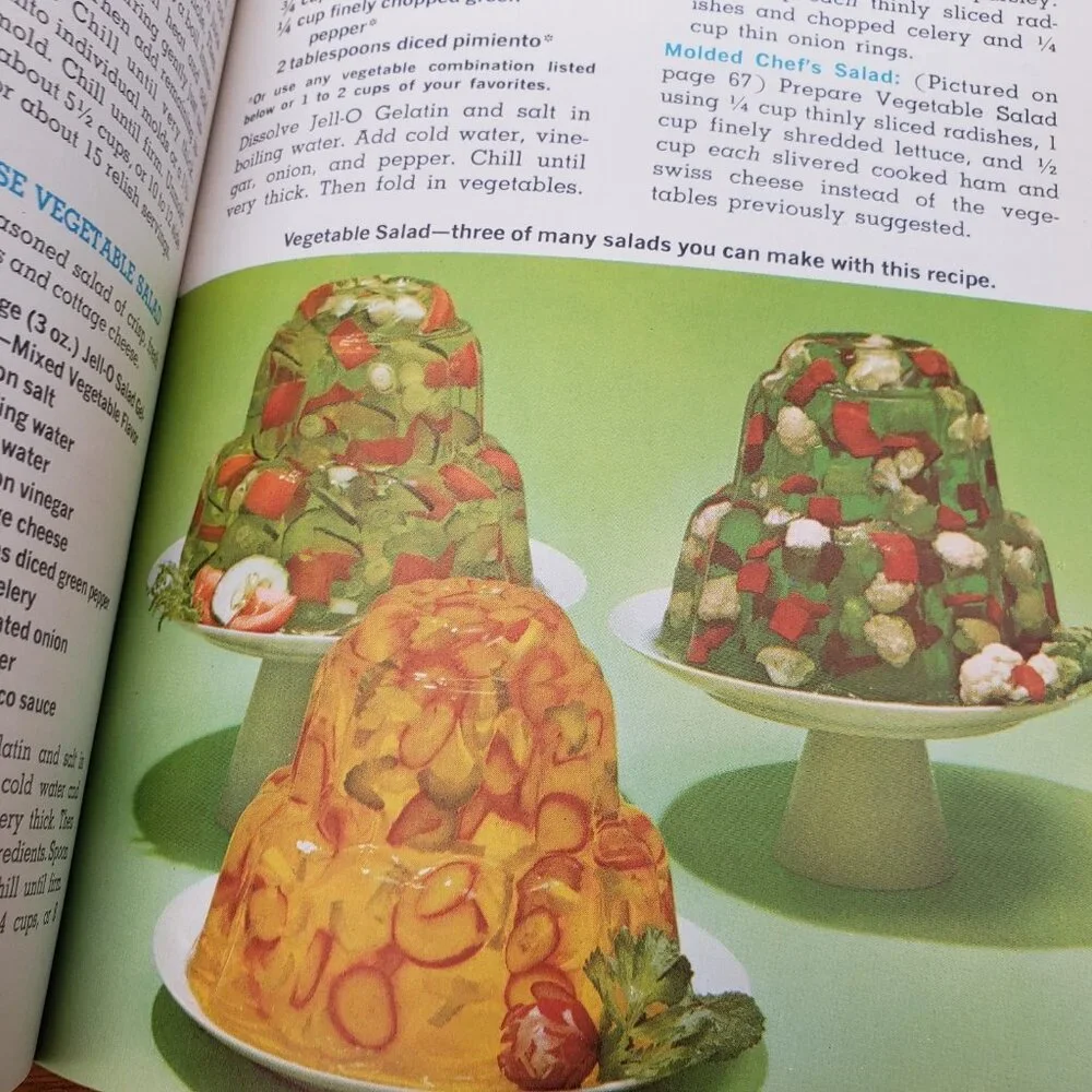 Joys of Jell-O Cookbook 3rd Edition 1st Printing Staple Bound Vintage Recipes